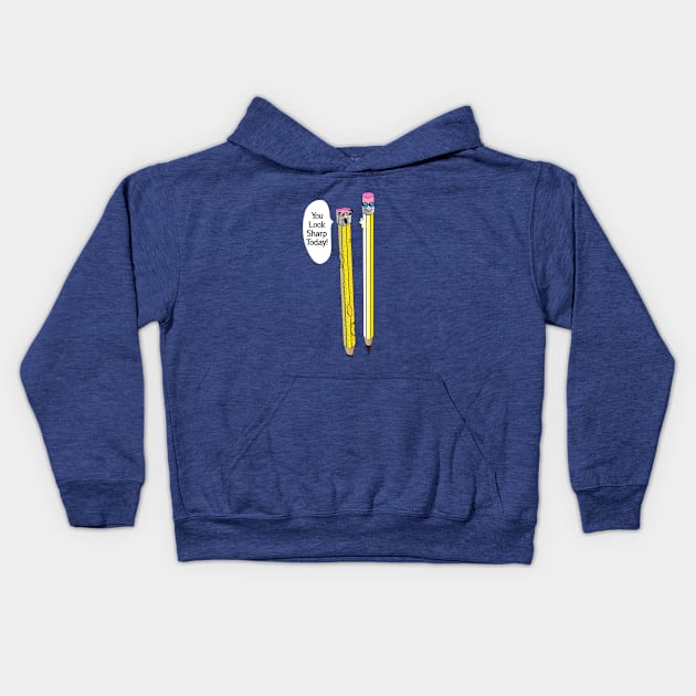 Pencils Kids Hoodie by Laura Brightwood